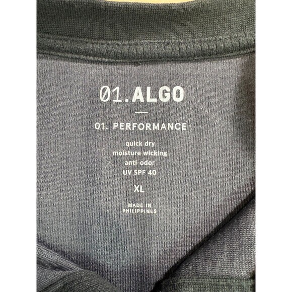 ALGO Men's XL Long Sleeve Waffle Knit Henley Performance Base Shirt - Picture 6 of 7